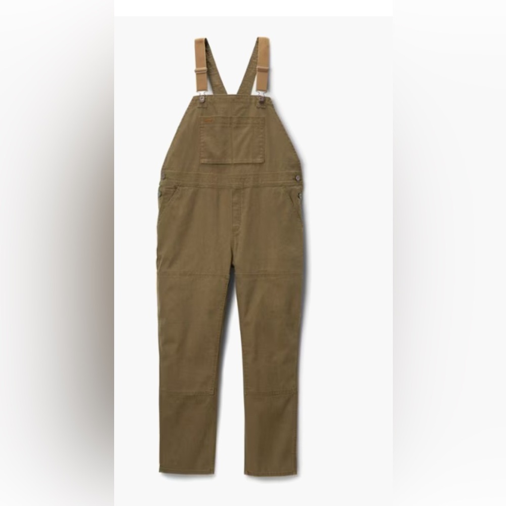 REI Coop Trailsmith Overalls Olive Green Canvas Women's Size 6